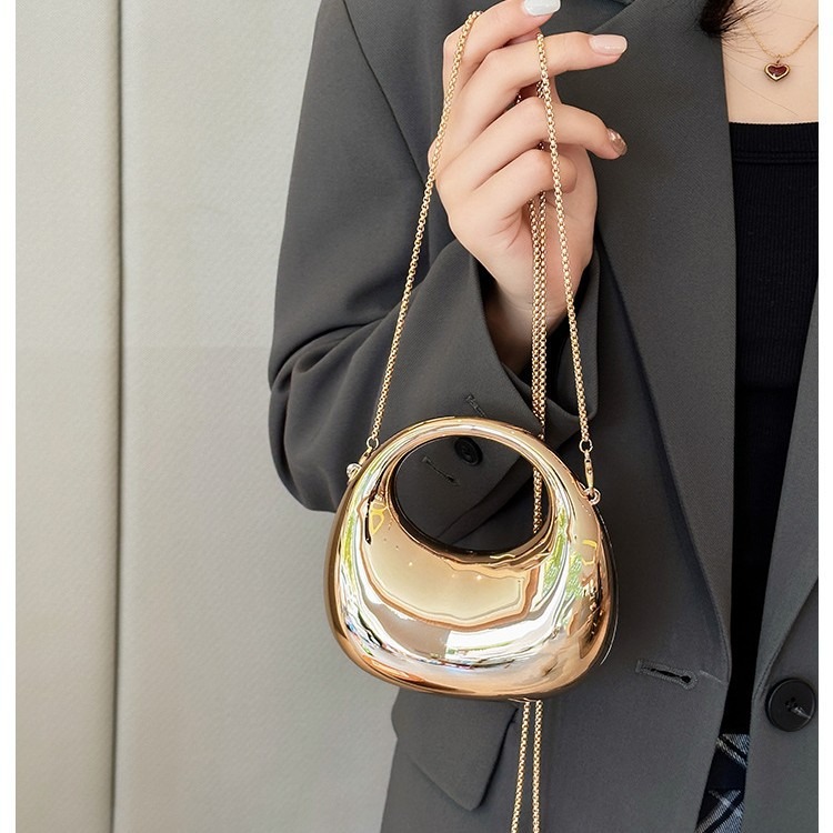 Women Bags Golden - 미니 골든 이브닝 백, 럭셔리 디자이너