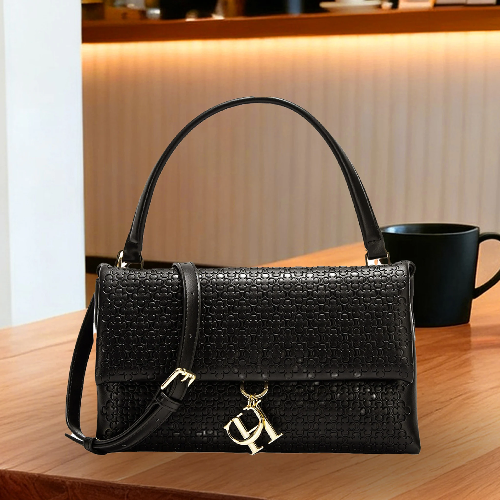 Women Bags Premium Brands - 우아한 핸드백 모노그램 엠보싱 금속 브랜드