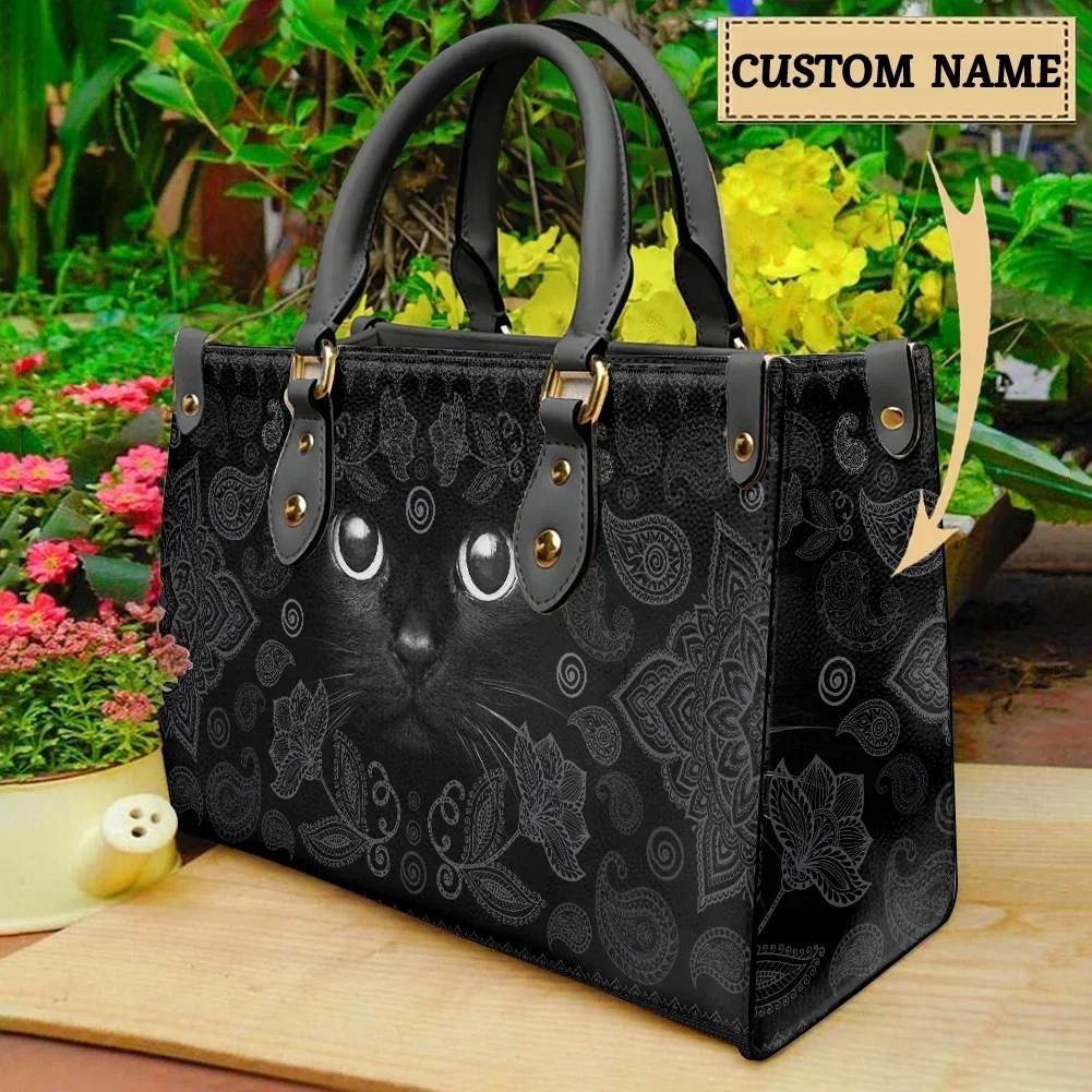 Women Bags Premium Brands - 마법의 요술 검은 고양이 토트 백