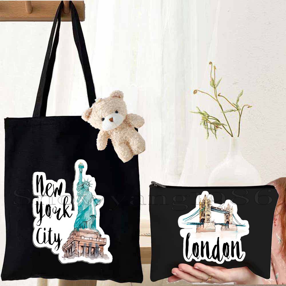 Women Bags Netherlands - 3PCS 밀라노 모스크바 네덜란드 뉴욕 파리
