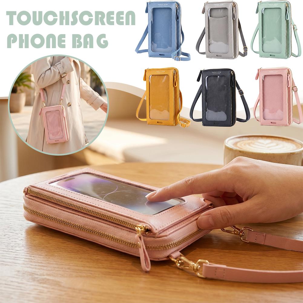 Women Bags With Wallet - 여성 가방 부드러운 가죽 지갑 터치스크린