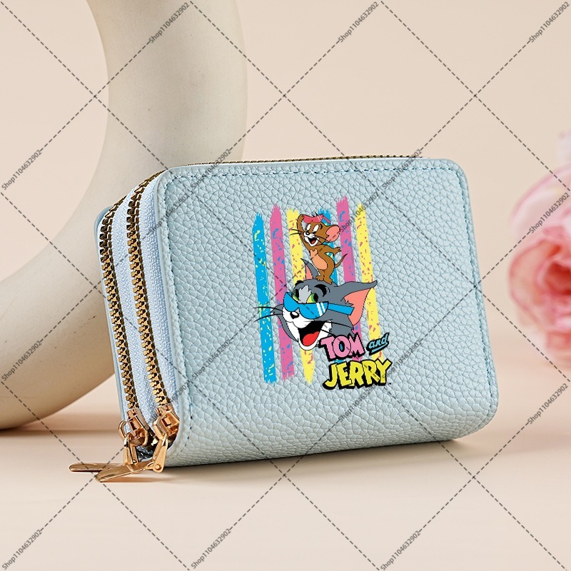 톰과 제리 귀여운 카드 홀더 지갑 만화 애니메이션 무늬 - Women Bags With Wallet 리뷰 및 가격