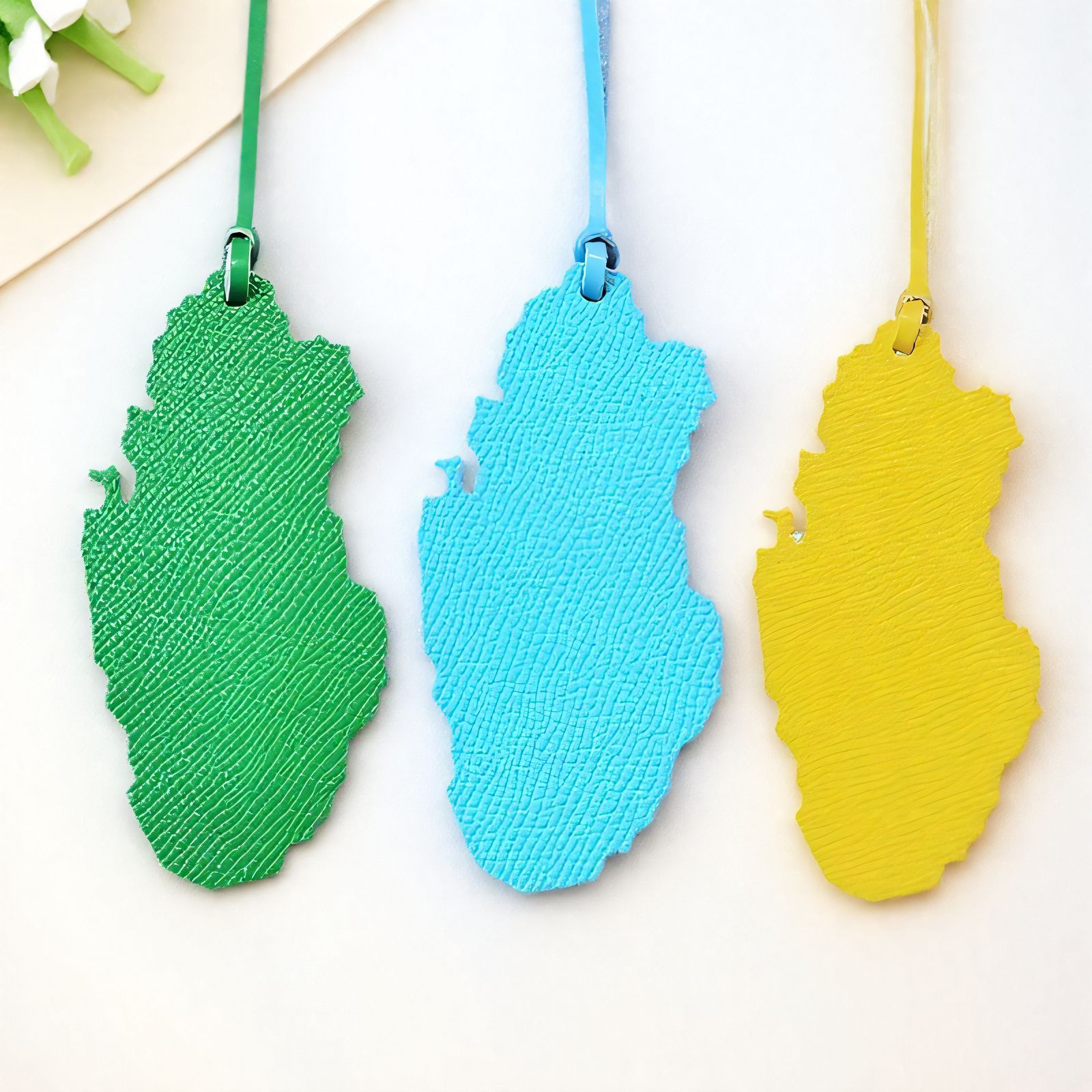 1pc 카타르지도 모양의 PU 가죽 펜던트, 배낭을위한 - Women Bags In Qatar 리뷰 및 가격