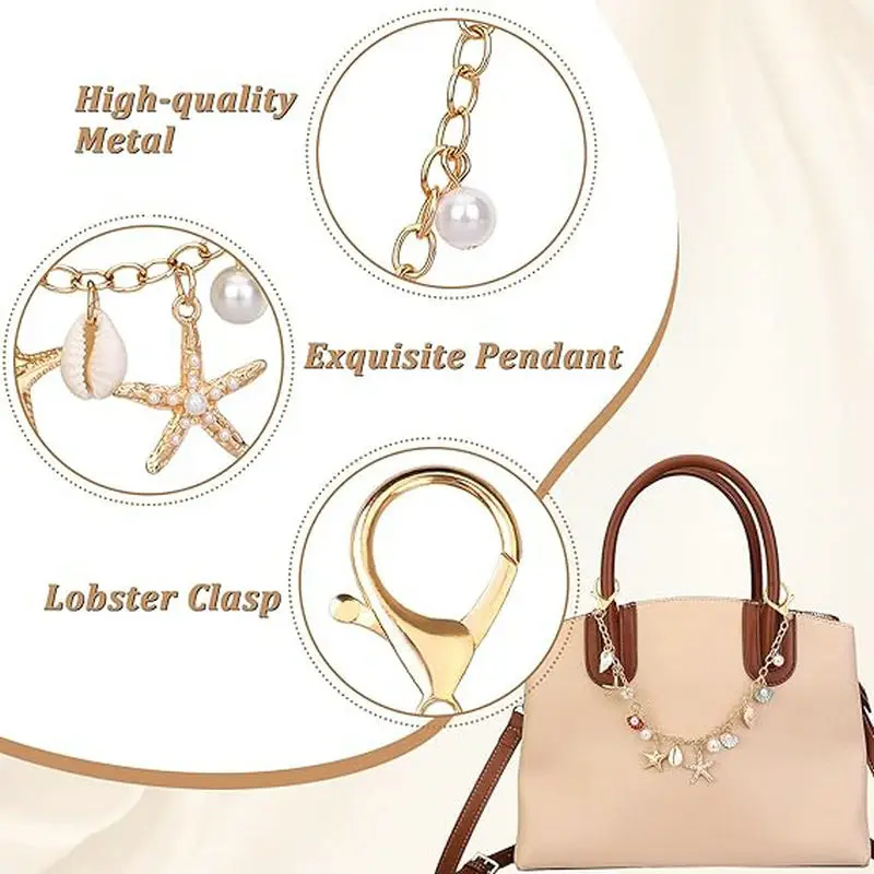 핸드백용 가방 참 장식품 골든 키체인 지갑 쉘 참 키  - Women Bags Golden 리뷰 및 가격