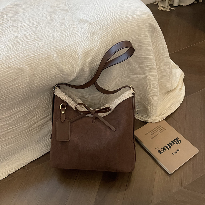 인조 스웨이드 단색 리본 크로스바디 백 2026 브랜드 - Women Bags Branded Sale 리뷰 및 가격