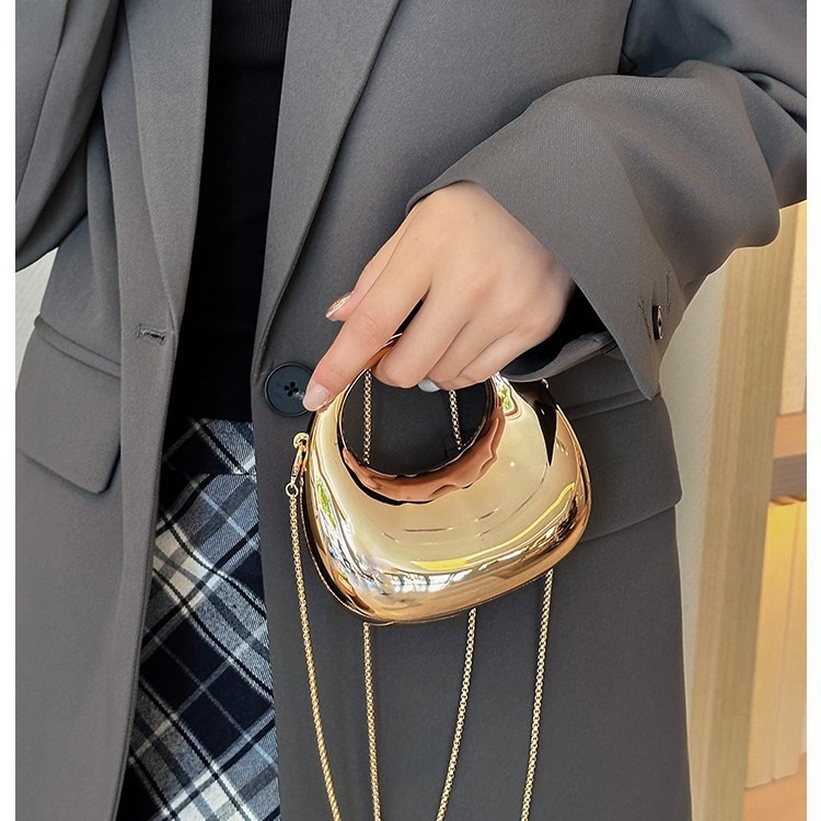 미니 골든 이브닝 백, 럭셔리 디자이너 숄더백, 재미있 - Women Bags Golden 리뷰 및 가격
