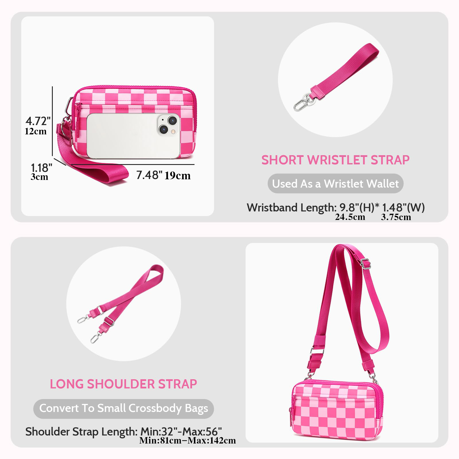 [도요기 손목지갑] 도요기 체크무늬 크로스바디백 여성용 - Women Bags With Wallet 리뷰 및 가격
