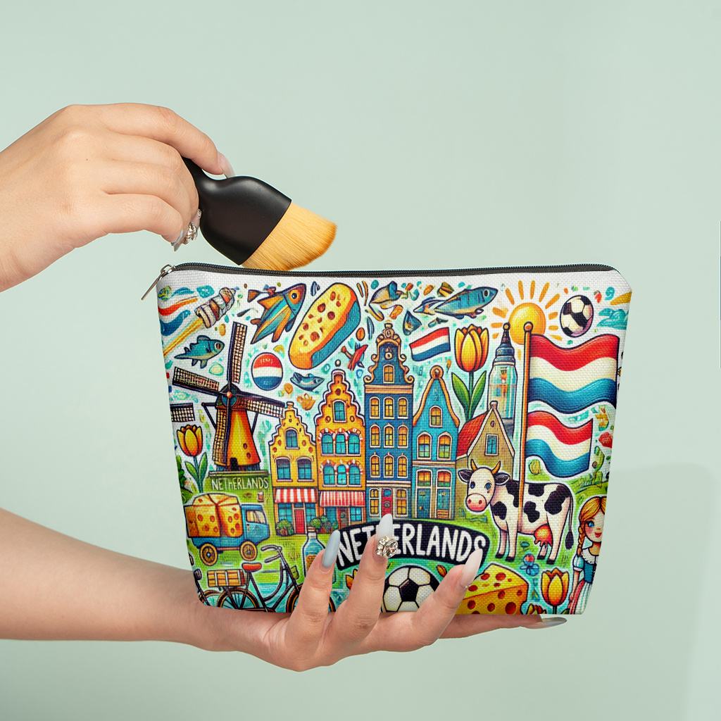 화장품 가방 1개 네덜란드 아이콘 컬러풀한 장면 메이크 - Women Bags Netherlands 리뷰 및 가격