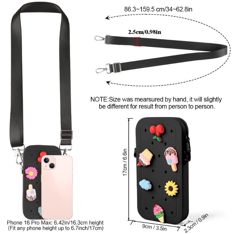 다기능 휴대용 실리콘 크로스백 방수 지퍼 여행용 폰 가 - Phone Bag Crossbody 리뷰 및 가격