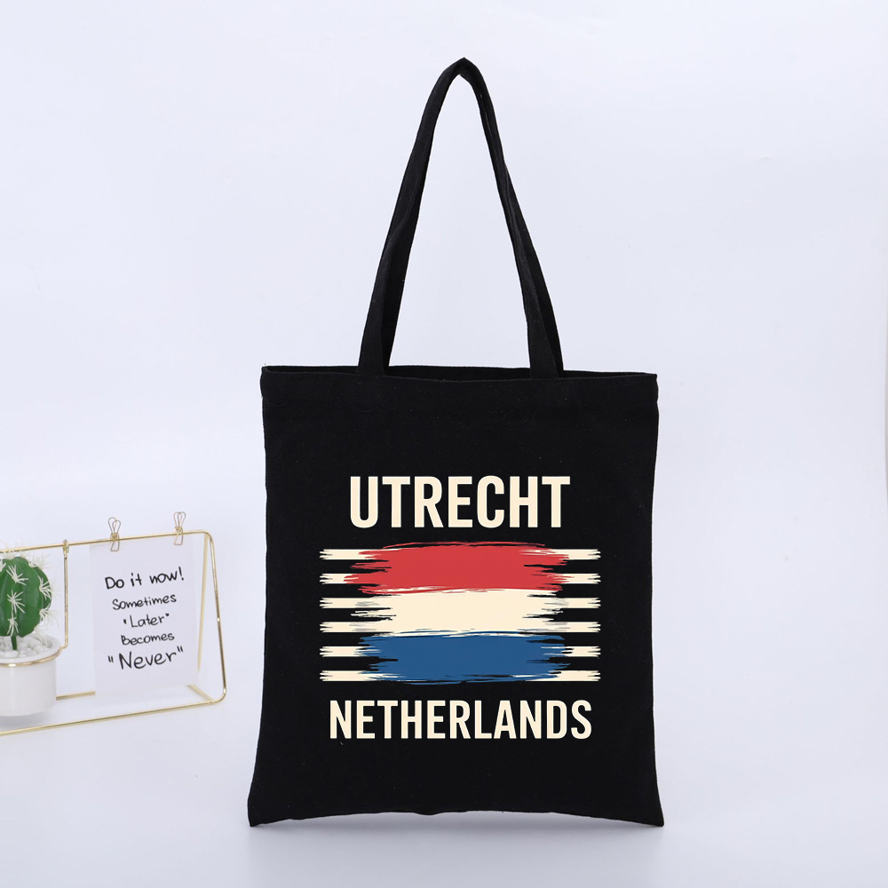 유트레흐트 네덜란드 국기 프린트 캔버스 토트백, 빈티지 - Women Bags Netherlands 리뷰 및 가격