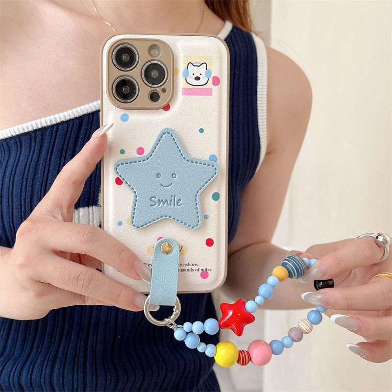 컬러 물방울 무늬 귀여운 별 모양 아이폰 16 Pro  - Phone Bag Crossbody 리뷰 및 가격