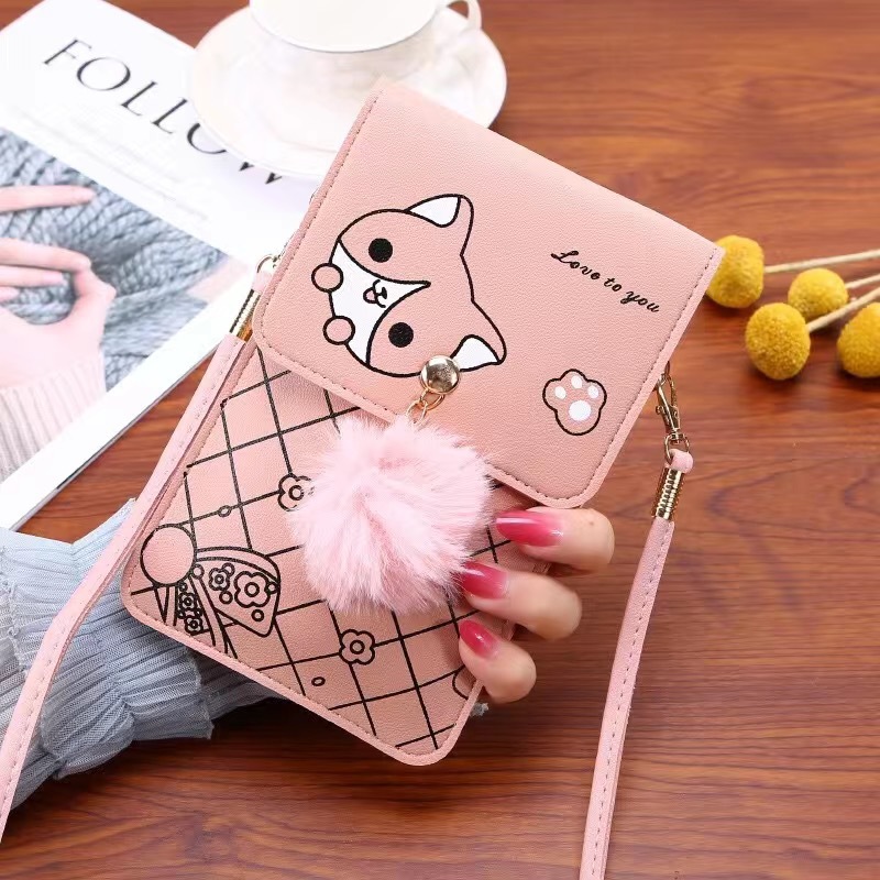 여성을 위한 귀여운 만화 패턴 터치스크린 전화 가방 - - Phone Bag Crossbody 리뷰 및 가격