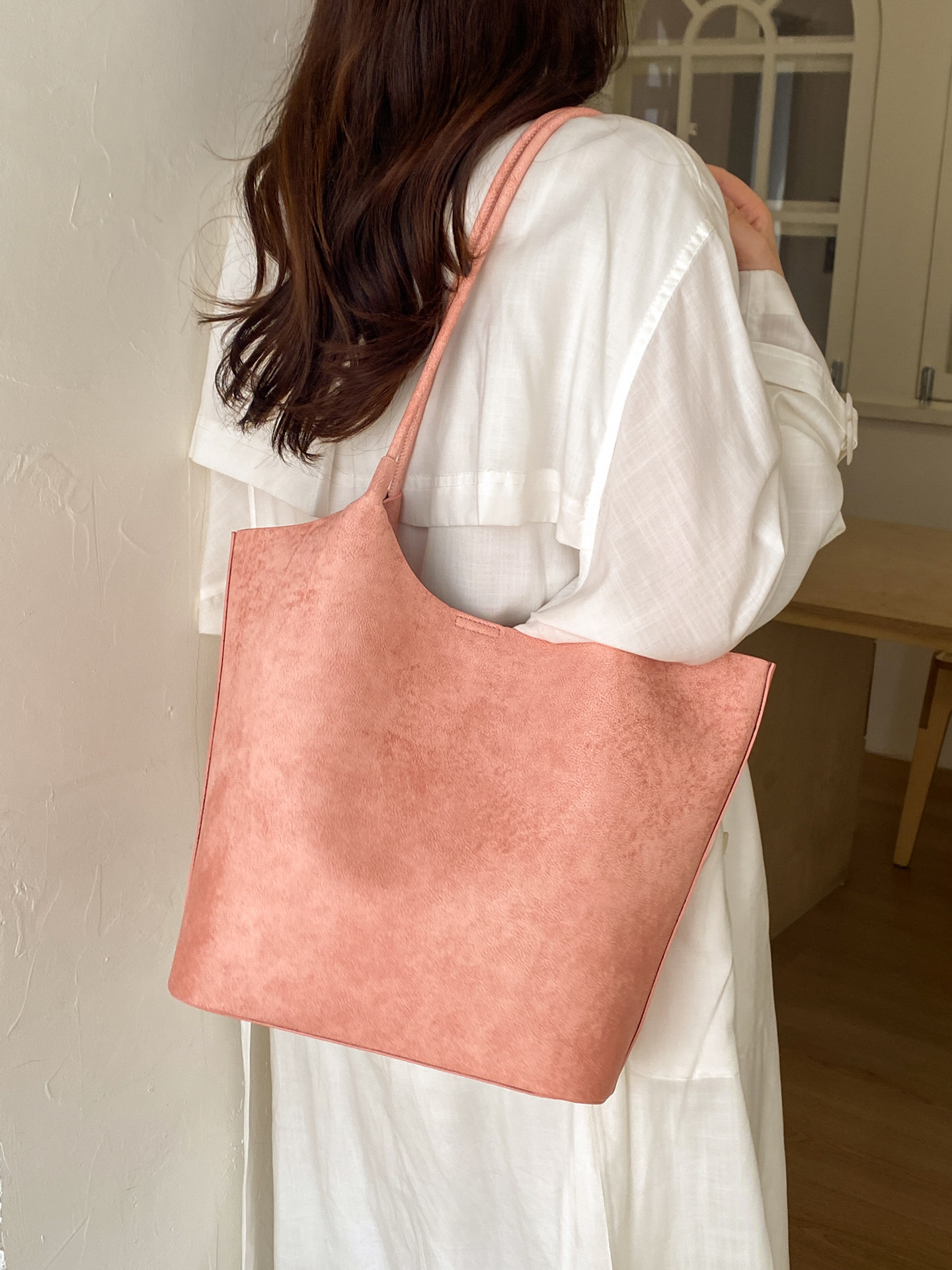 새로운 여성용 원숄더 백 단색 대용량 다용도 토트백 고 - Women Bags 2026 Trends 리뷰 및 가격