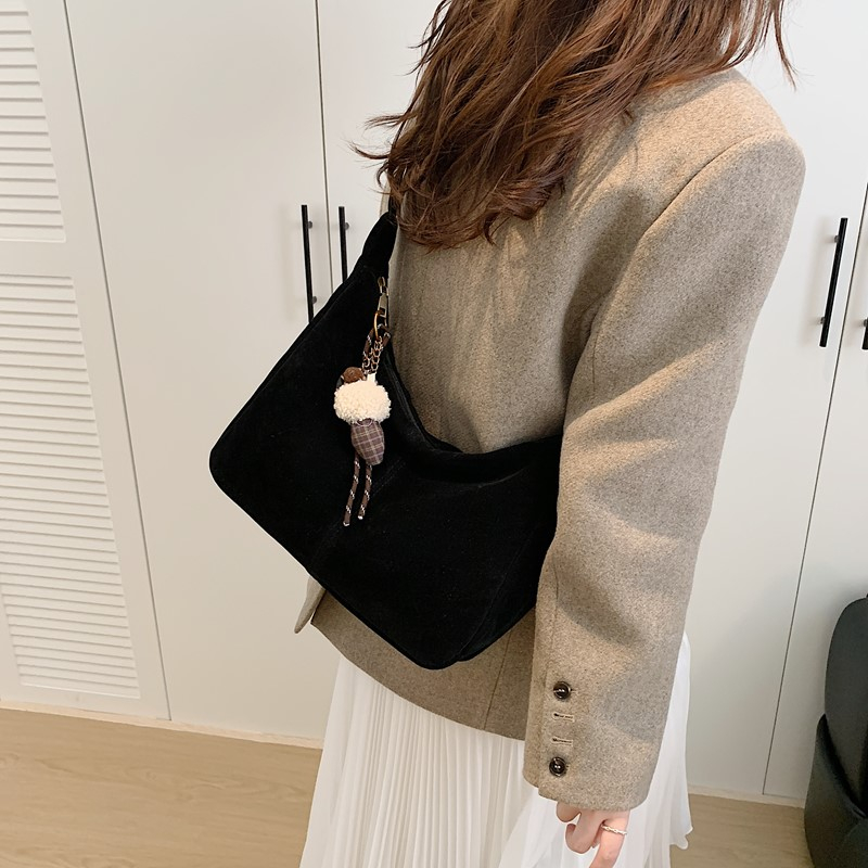 인조 스웨이드 단색 숄더백 대용량 레트로 여성 가방 세 - Women Bags Branded Sale 리뷰 및 가격