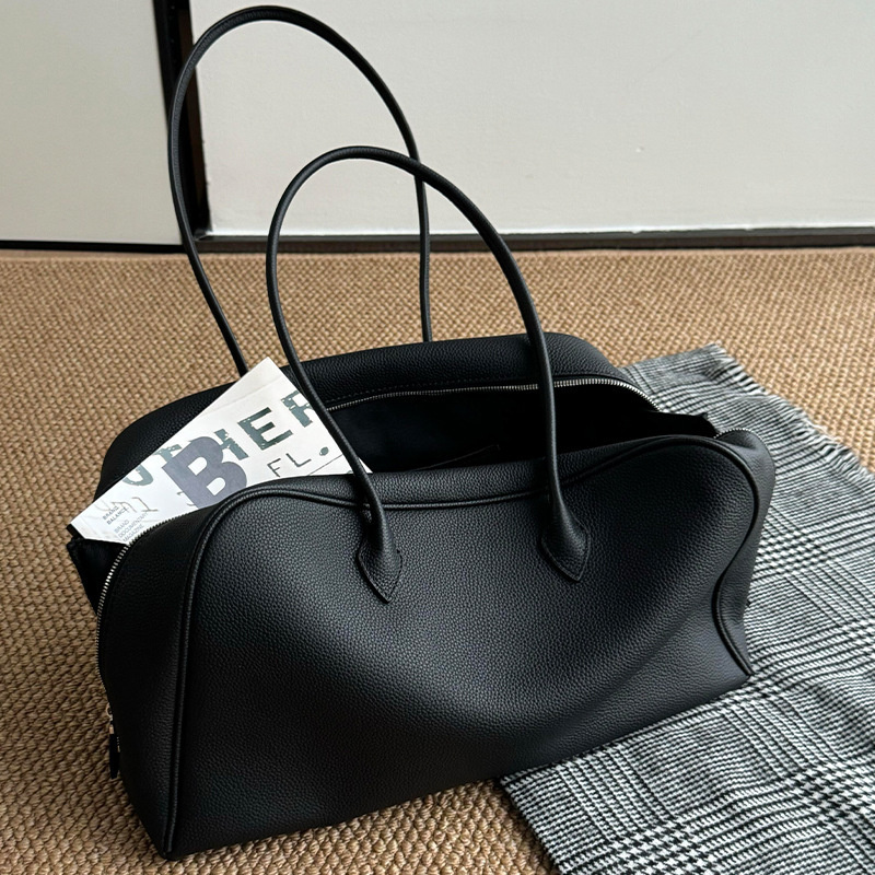 블랙 소프트 가죽 보스턴 토트백 2026 신상품, 여성 - Women Bags 2026 Trends 리뷰 및 가격